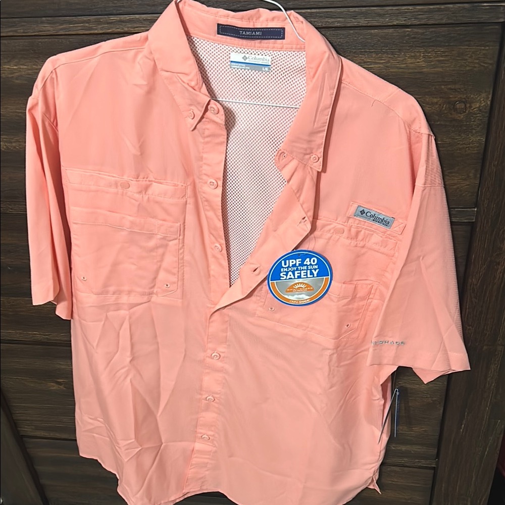 Columbia Men's Peach Shirt